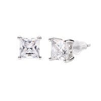 Earrings Amen Woman Diamond in Silver Zircone ELPQ60BB - ELPQ60BB